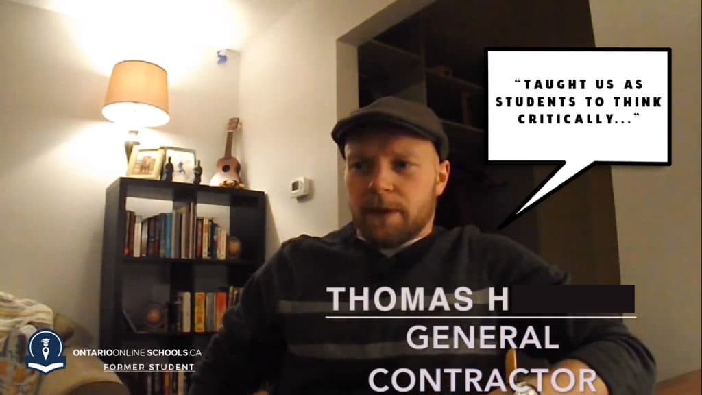 Former OOS student Thomas H. speaks