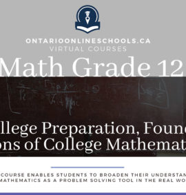 Grade 12, College Preparation, Foundations of College Mathematics