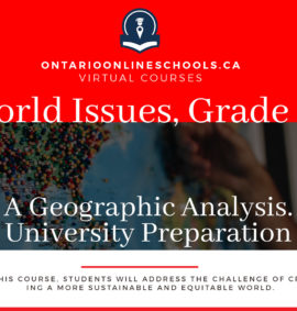 World Issues: A Geographic Analysis, Grade 12 University Preparation