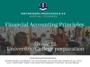 Financial Accounting Principles, Grade 12, University/College Preparation