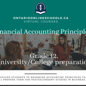 Financial Accounting Principles, Grade 12, University/College Preparation
