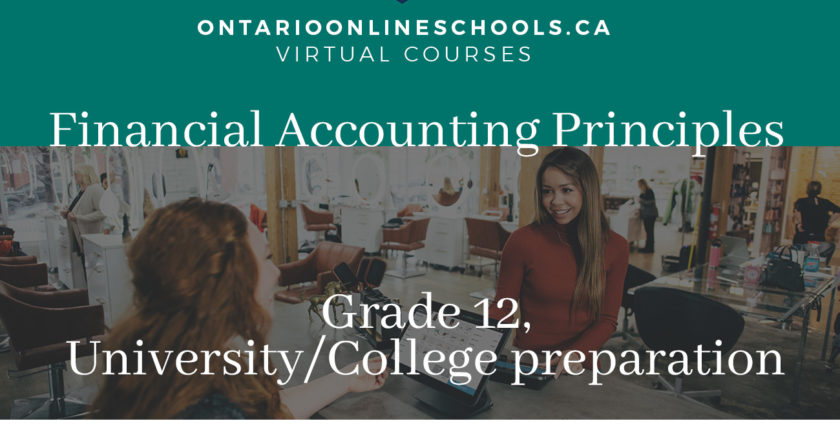 Financial Accounting Principles, Grade 12, University/College Preparation