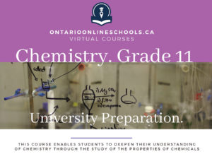 Grade 11, Science. Chemistry. University Preparation, SCH3U