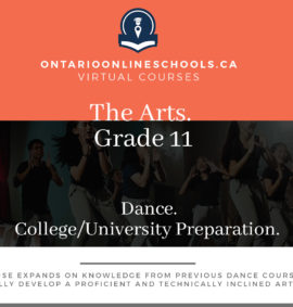 Grade 11, The Arts. Dance. University/College Preparation, ATC3M