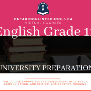 Grade 11, English. University Preparation, ENG3U