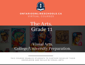 Grade 11, The Arts. Visual Arts. University/College Preparation, AVI3M