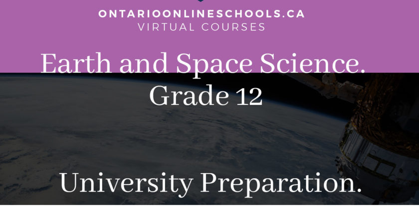 Grade 12, Science. Earth and Space Science. University Preparation, SES4U