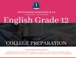 Grade 12, English. College Preparation, ENG4CO