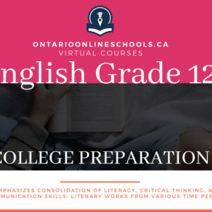 Grade 12, English. College Preparation, ENG4CO