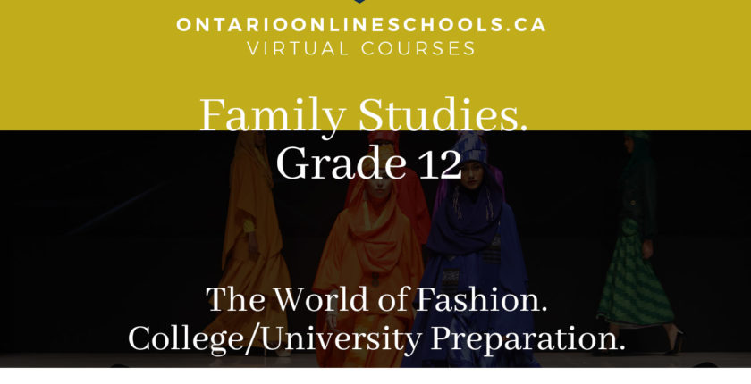 Grade 12, Social Studies and the Humanities. The World of Fashion. University/College Preparation, HNB4M