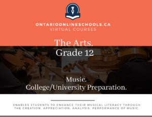 Grade 12, The Arts. Music. University/College Preparation, AMU4M