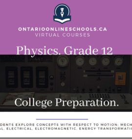 Grade 12, Science. Physics. College Preparation, SPH4C