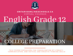 English, Grade 12 College Preparation Course