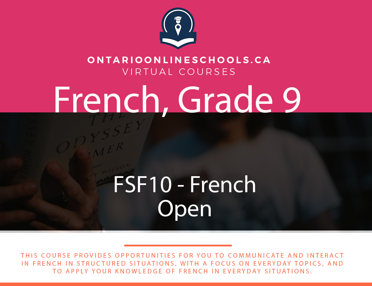 Grade 9, French. Open. FSF1O.